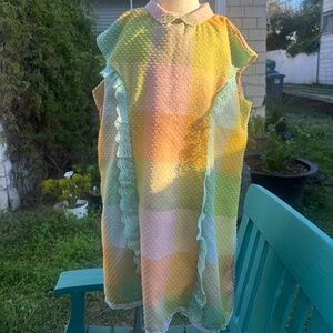 1/1 upcycled handmade childrens dress (vintage fabric)